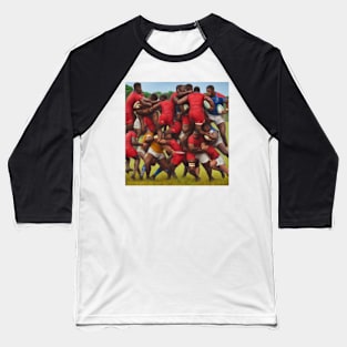 Rugby Action Baseball T-Shirt